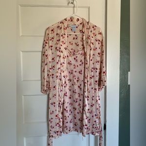 August Silk Robe & Gown set